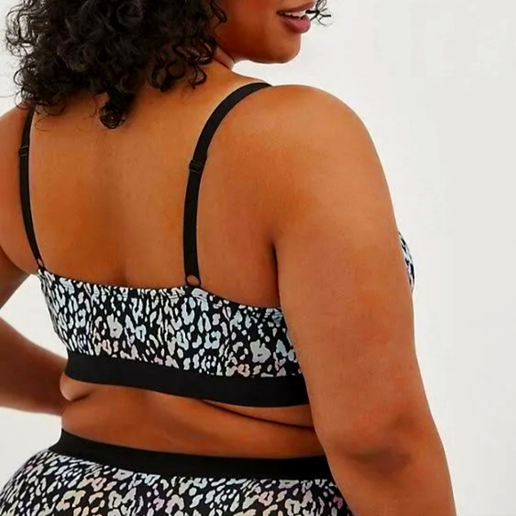 NWOT Keyhole Bralette Leopard Print - Picture 3 of 3